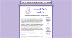 Desktop Screenshot of coastalbirthservices.com