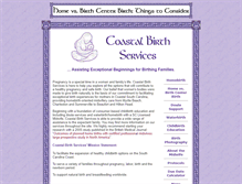 Tablet Screenshot of coastalbirthservices.com